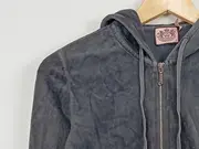 Vorschaubild 3 von Sweatjacke Kapuze Damen Grau Gr. 36/S Polyester Freizeit