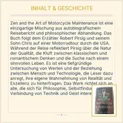 Vorschaubild 3 von Zen and the Art of Motorcycle Maintenance Pirsig Hardcover Philosophie