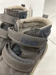 Vorschaubild 2 von Kinder Stiefel Grau Gr. 28 Praktisch Klettverschluss Reißverschluss Winter