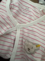 Vorschaubild 3 von Baby Body Gr. 74 gestreift mehrfarbig Baumwolle Teddy Applikation