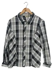 Vorschaubild 1 von Damen Freizeithemd Gr. 40/L Kariert Schwarz Weiß Grau Casual