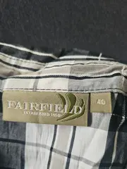 Vorschaubild 5 von Damen Freizeithemd Gr. 40/L Kariert Schwarz Weiß Grau Casual