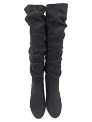 Vorschaubild 2 von Damen Stiefel Gr. 37 Schwarz Modern Raffstiefel Absatz 9cm