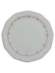 Vorschaubild 1 von Essteller 24 cm Porzellan Weiß Florales Muster Klassisch