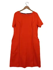 Vorschaubild 1 von Damen Businesskleid Rot Gr. ELF Kurzarm Elegant