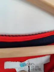 Vorschaubild 5 von Damen Businesskleid Rot Gr. ELF Kurzarm Elegant