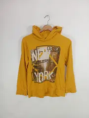 Vorschaubild 2 von Kapuzenpullover Kinder Hoodie New York Gelb Gr. 158 Casual