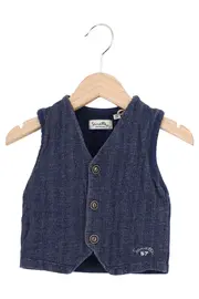 Vorschaubild 1 von Leichte Weste Gr. 68 Blau Melíert Casual Preppy Baumwolle