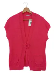 Vorschaubild 1 von Damen Strickjacke Rosa Gr. 38/M Elegant Halbarm Cardigan