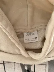 Vorschaubild 4 von Mädchen Kapuzenpullover Gr. 116 Beige Ballerina Print Hoodie