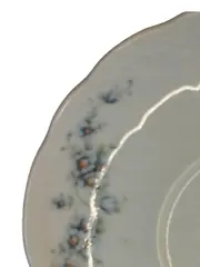 Vorschaubild 3 von Unterteller Porzellan Weiß Blumenmuster Klassisch 14 cm