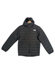 Vorschaubild 1 von Kinder Steppjacke Kapuze Schwarz Gr. 158/XL