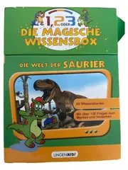 Vorschaubild 1 von 1,2 oder 3 Die Magische Wissensbox Die Welt der Saurier 50 Karten Kinder
