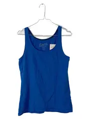 Vorschaubild 1 von Damen Tanktop Gr. M Blau Bio-Baumwolle Basic Top