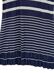 Vorschaubild 3 von Damen Sommerkleid gestreift Rüschen Blau Gr. 42/XL Freizeit