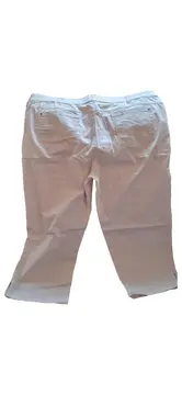 Vorschaubild 2 von Damen Stoffhose Gr. 48 Beige Casual Capri Hose Baumwolle