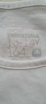 Vorschaubild 2 von Mädchen T-Shirt Gr. 164 Weiß Pink Logo Sport Essentials