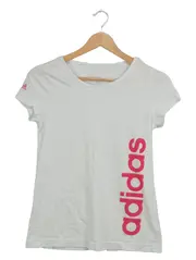 Vorschaubild 1 von Mädchen T-Shirt Gr. 164 Weiß Pink Logo Sport Essentials