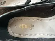 Vorschaubild 2 von Ballerinas Damen Gr. 37 Schwarz Lochmuster Stickerei Schleife