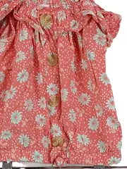 Vorschaubild 2 von Girls Rule Mädchen Sommerkleid Set Gr. 134 Rosa Blumen Top Rock