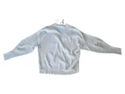 Vorschaubild 2 von Damen Strickjacke Gr. L Weiß Casual Rippstrick