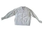 Vorschaubild 1 von Damen Strickjacke Gr. L Weiß Casual Rippstrick