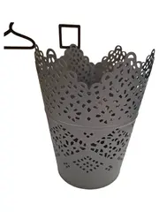 Vorschaubild 1 von Kerzenhalter Grau Charmant Lochmuster Metall Teelichthalter