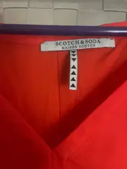 Vorschaubild 3 von Damen Freizeitkleid Gr. 4 Orange Casual Midikleid