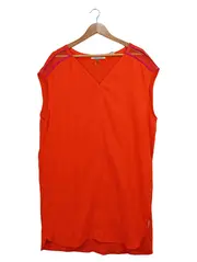 Vorschaubild 1 von Damen Freizeitkleid Gr. 4 Orange Casual Midikleid