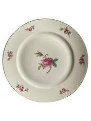 Vorschaubild 1 von Essteller Klassisch Beige Porzellan mit Rosenmuster Teller