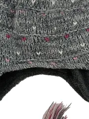 Vorschaubild 2 von Kinder Mütze Grau 51 18-24 Monate Bommel Ohrenklappen Polyester