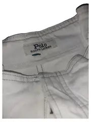 Vorschaubild 2 von Damen Stoffhose Gr. 42 Beige Casual Gürtel Cropped
