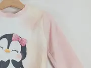 Vorschaubild 4 von Mädchen Pullover Pinguin Motiv Rosa Gr. 86 Casual Langarm