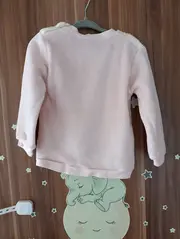 Vorschaubild 8 von Mädchen Pullover Pinguin Motiv Rosa Gr. 86 Casual Langarm