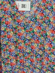 Vorschaubild 2 von M&S Damen Bluse Blumenmuster Mehrfarbig Gr. 42/XL Casual Kurzarm