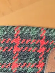 Vorschaubild 5 von Damen Schnürstiefelette Blockabsatz Kariert Blau Gr. 37