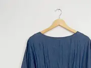 Vorschaubild 2 von Damen Freizeitkleid Gr. M Blau Lyocell Tunika Casual