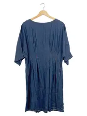 Vorschaubild 1 von Damen Freizeitkleid Gr. M Blau Lyocell Tunika Casual