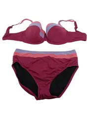 Vorschaubild 1 von Damen Bikini Set Gr. 95D Lila Glitzer Bügel NEU