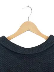 Vorschaubild 4 von Damen Pullover Gr. 42/XL Schwarz Strukturmuster Elegant Kurzarm