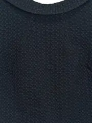 Vorschaubild 3 von Damen Pullover Gr. 42/XL Schwarz Strukturmuster Elegant Kurzarm