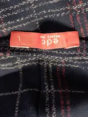 Vorschaubild 3 von Etuikleid Damen Gr. 40/L Blau Kariert Business Viskose