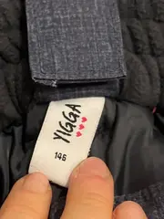 Vorschaubild 6 von Kinder Skihose mit Trägern Gr. 146 Grau Schneehose Winterhose