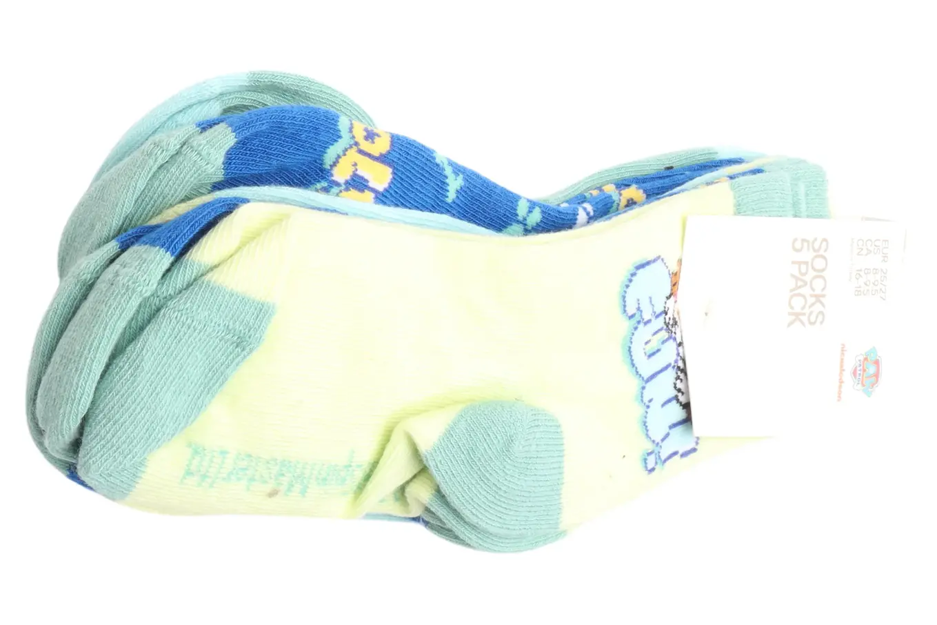 H&M Kinder Strümpfe Socken 5er Pack Gr. 25/27 Mehrfarbig Nickelodeon Paw Patrol