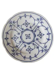 Vorschaubild 1 von Platzteller Porzellan Rund Klassisch Weiß 20 cm Blumen Festlich