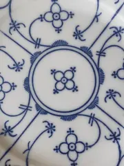 Vorschaubild 2 von Platzteller Porzellan Rund Klassisch Weiß 20 cm Blumen Festlich