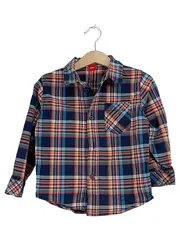 Vorschaubild 1 von Karohemd Jungen Gr. 92/98 Langarm Blau Kariert Freizeithemd
