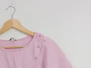 Vorschaubild 3 von Damen T-Shirt Rosa Gr. 38/M Casual Baumwolle Kurzarm