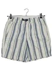 Vorschaubild 1 von Herren Jogger Short Shorts Gestreift Größe S Beige Blau