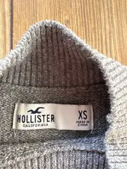 Vorschaubild 5 von Damen Pullover Grau Meliert Cropped Asymmetrisch Gr. 34 XS